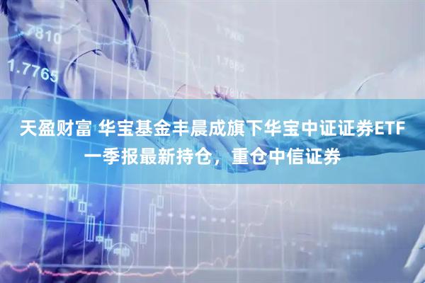 天盈财富 华宝基金丰晨成旗下华宝中证证券ETF一季报最新持仓，重仓中信证券
